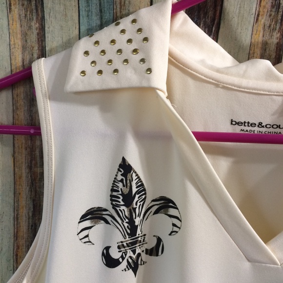 Bette Court cream  🎾 sleeveless top - Picture 2 of 5